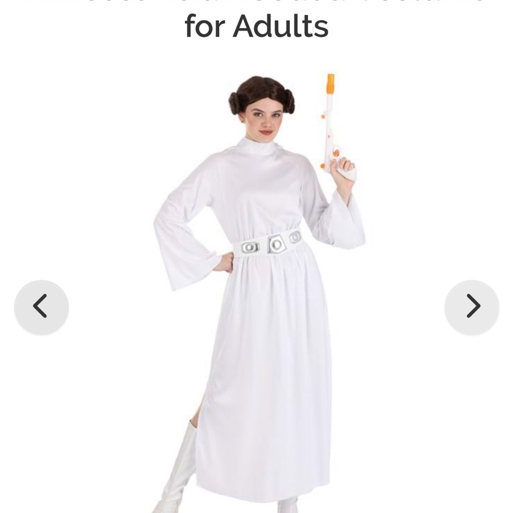 Princess Leia White Hooded Dress